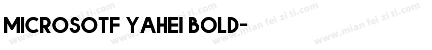 microsotf yahei bold字体转换